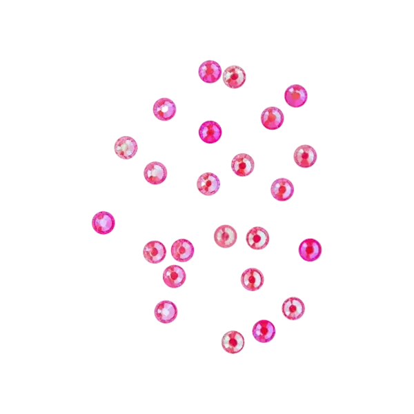 Rhinestones Neon Pink 24 pcs M 118907