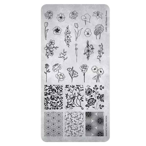 Stampingplate 66 Flower - Power 118669