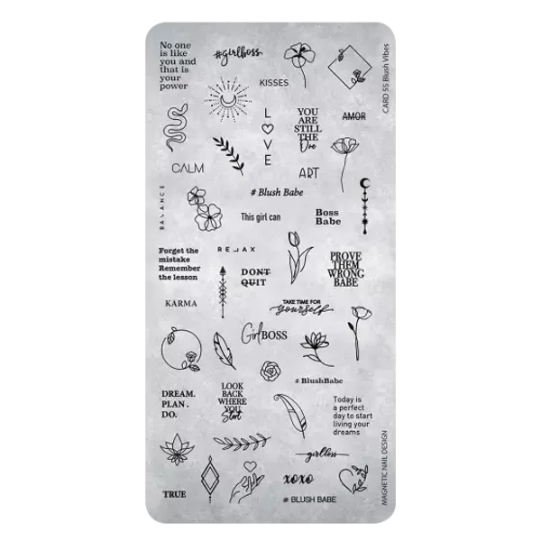 Stamping Plates 55 Blush Vibes 118658