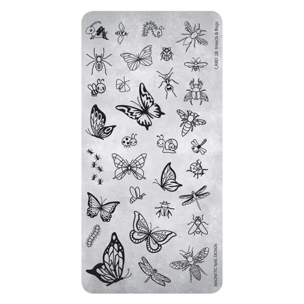 Stamping Plate 28 Insects and Bugs 118631
