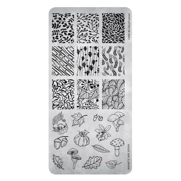 Stamping Plate 40 Lots of Leaves 118643
