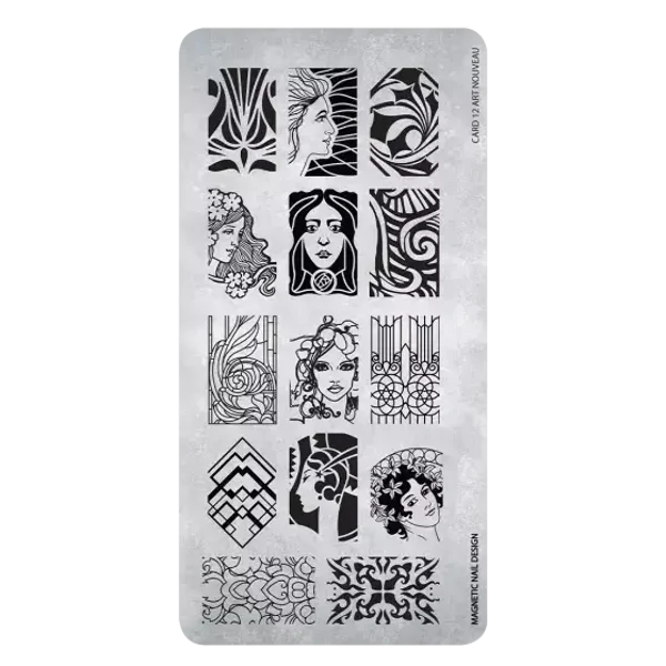 Stamping Plate 12 Nouveau 118615