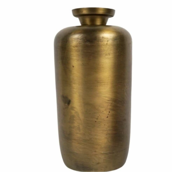Vaas metaal 10x10x22cm