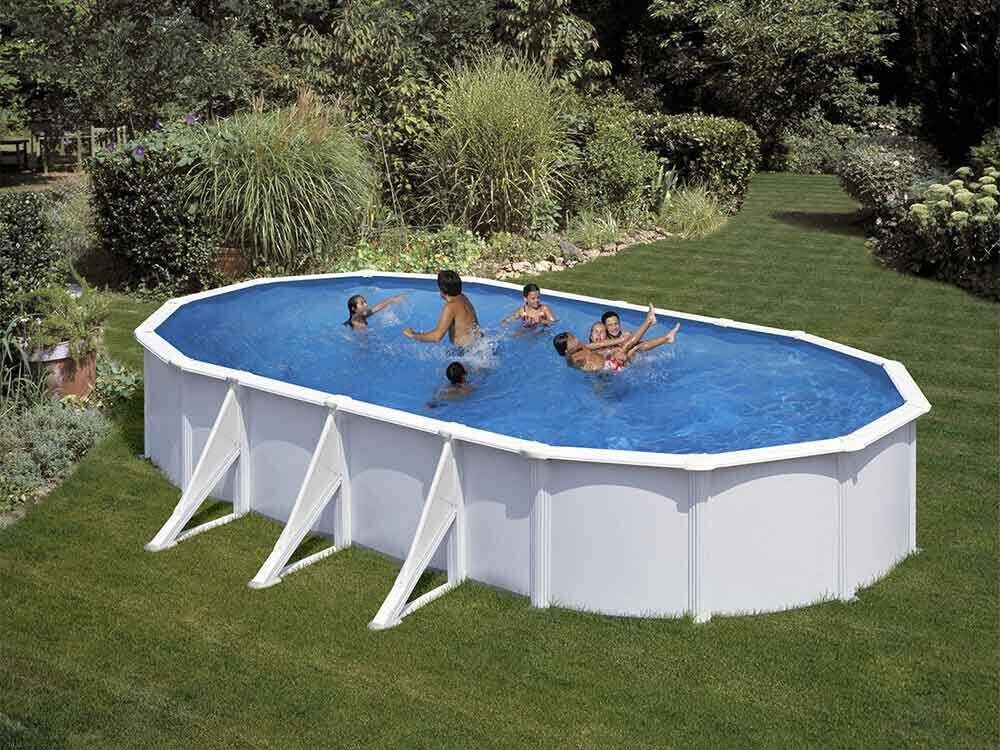 Gre Fidji Ovalada 730x375x120cm - Piscina desmontable de acero