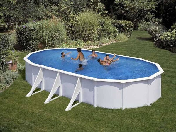 Gre Fidji Ovalada 730x375x120cm - Piscina desmontable de acero