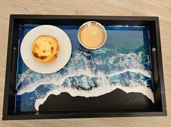 Resin Ocean-Art Serviertablett