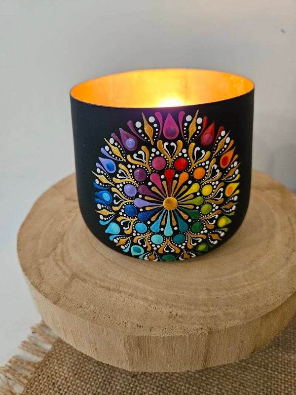Mandala Windlicht