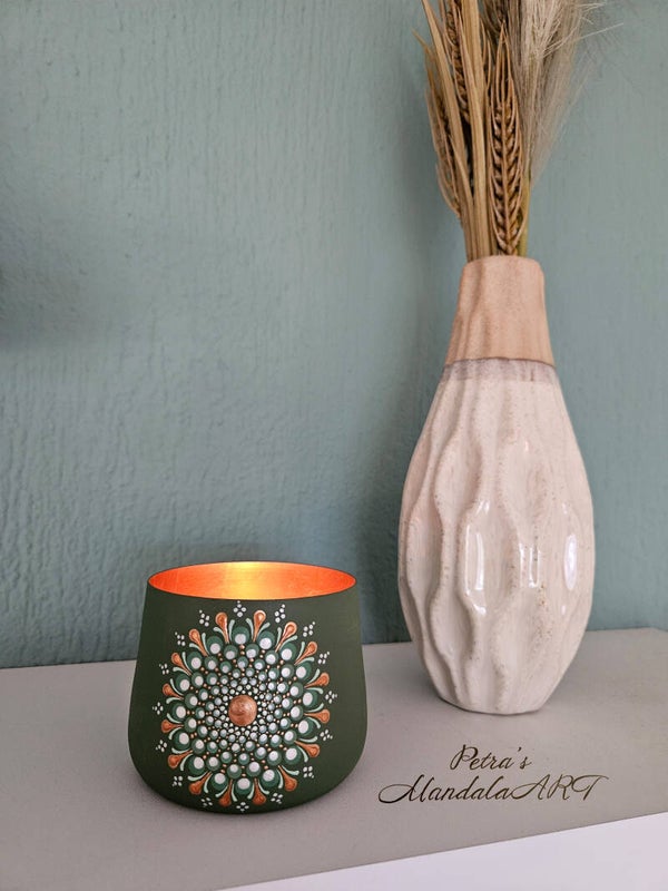 Mandala Windlicht