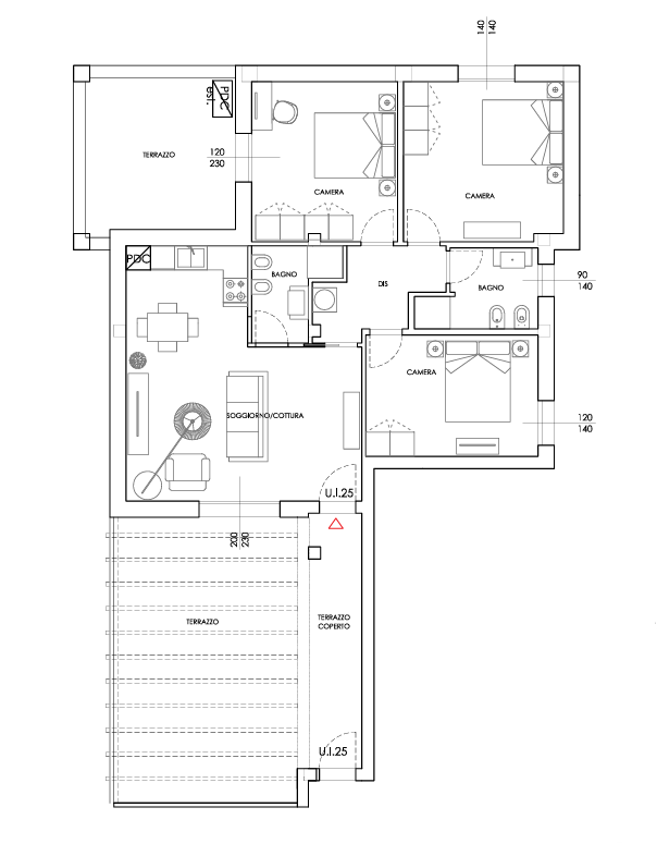 APPARTAMENTO 25, ATTICO QUADRILOCALE - mq 142