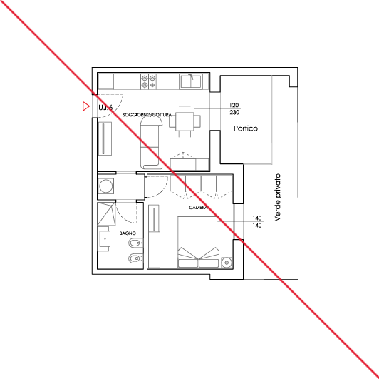 APPARTAMENTO 6, BILOCALE 51 mq