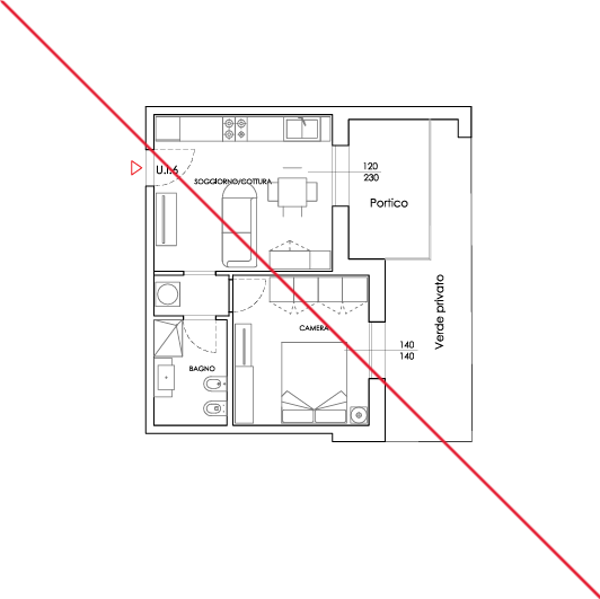 APPARTAMENTO 6, BILOCALE 51 mq