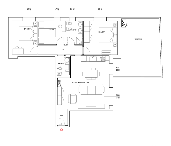 APPARTAMENTO 15, QUADRILOCALE - 118 mq