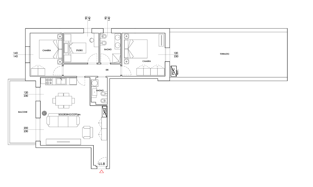 APPARTAMENTO 8, QUADRILOCALE - MQ 132