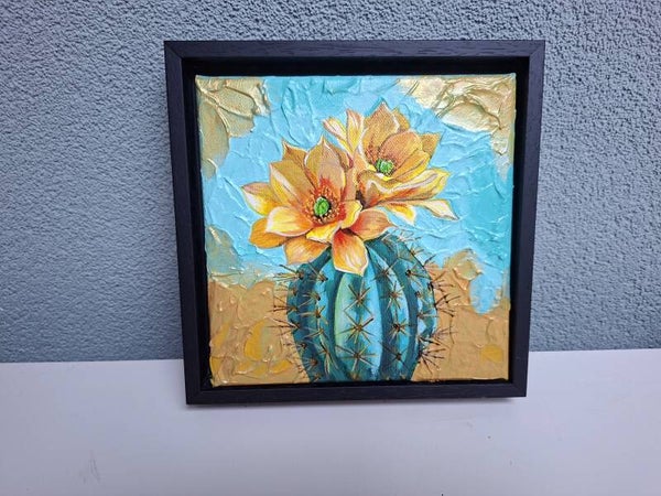 cactus 2 gele bloemen