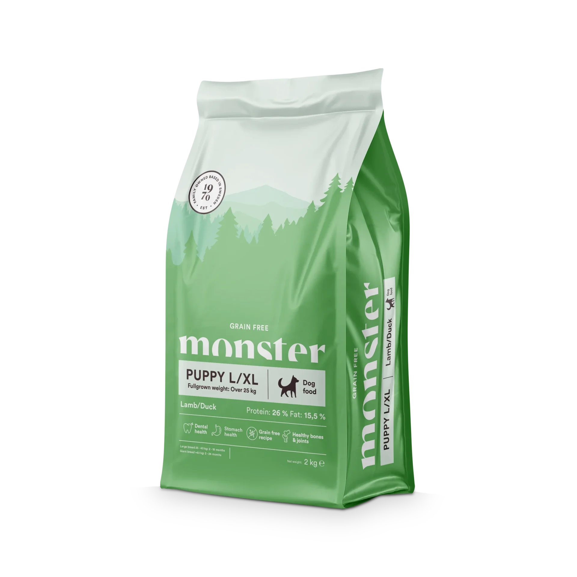 Monster Grain Free Large Puppy Lamb/Duck 12kg