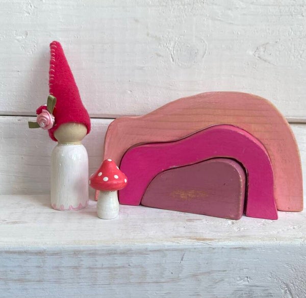 Petunia The Gnome Peg Doll