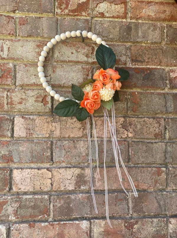 Beaded Flower Wreath