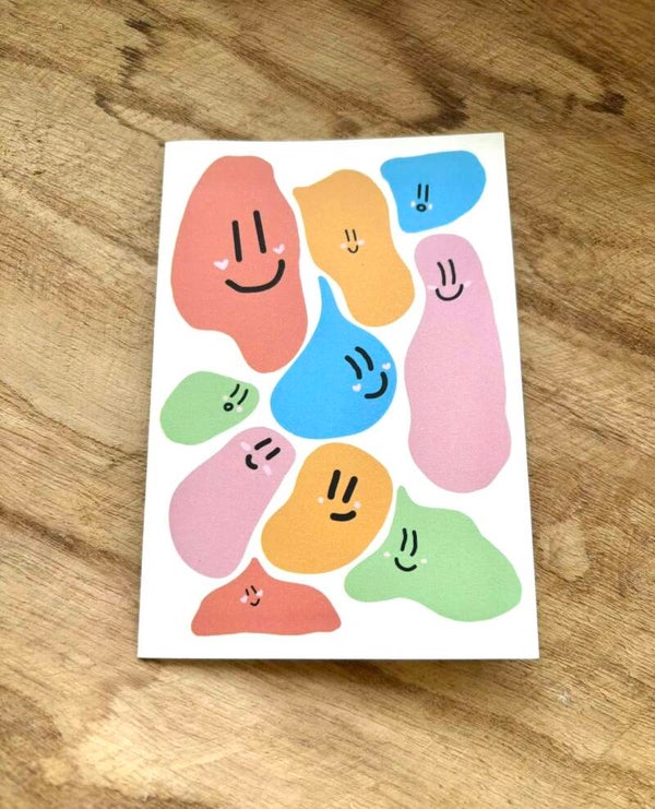 Colorful ‘Blob’ Greeting Cards