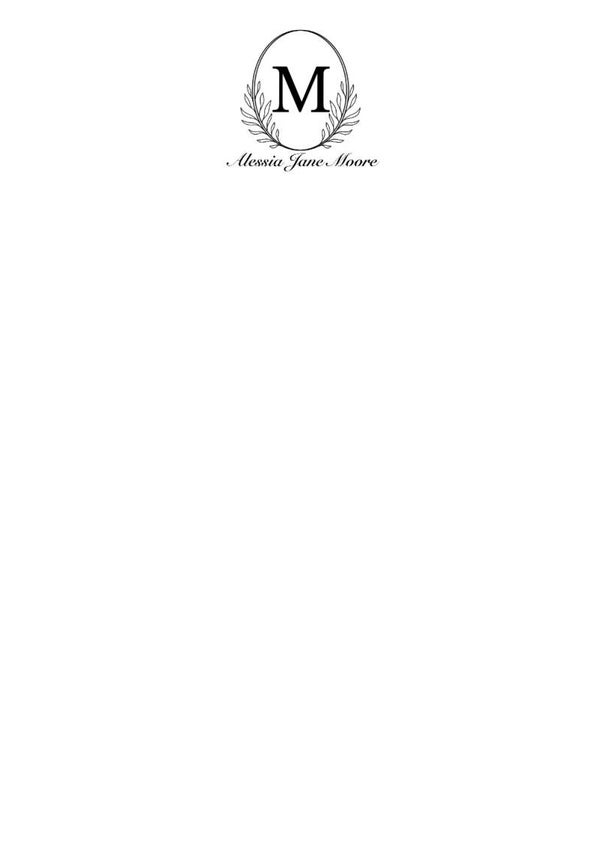 Customizable Monogram Cards