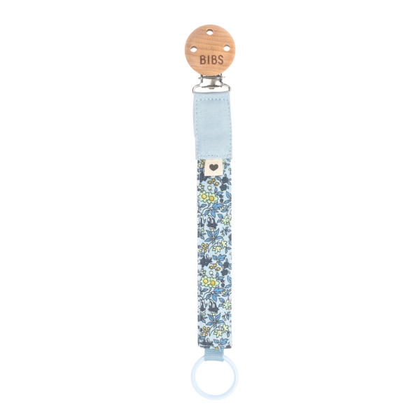 BIBS Liberty Speenkoord- Chamomile - Baby Blue