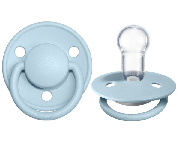 BIBS speen De Lux (siliconen) Baby Blue