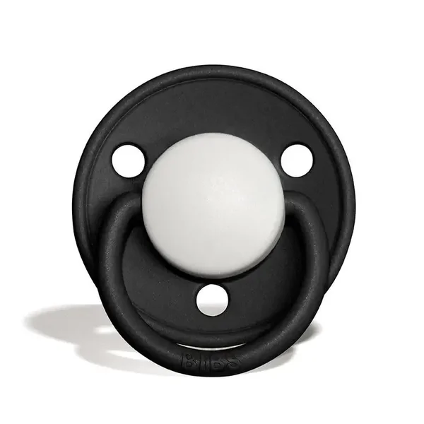 BIBS speen De Lux  (natuurrubber) Black White 0-6 maanden Maat 1 ZOMERSALE!