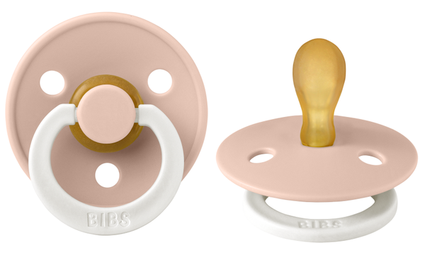 BIBS speen (Symmetrisch) Glow in the Dark Blush - 0-6 maanden maat 1