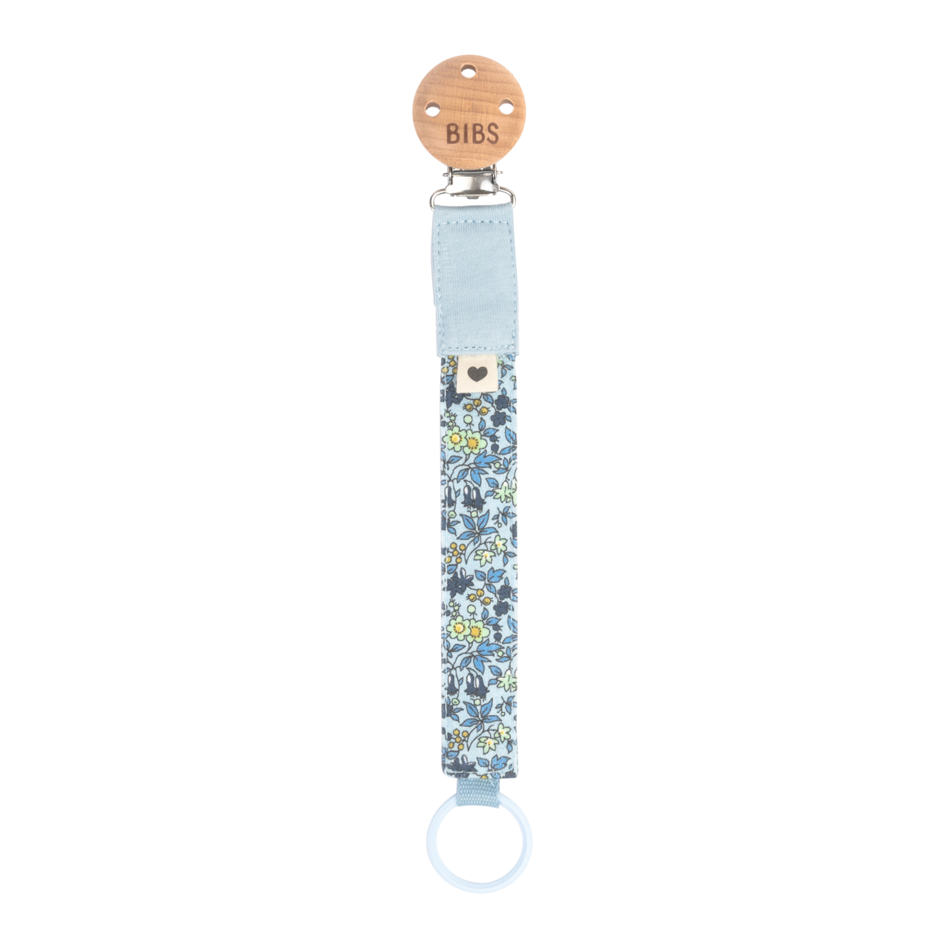 BIBS Liberty Speenkoord- Chamomile - Baby Blue