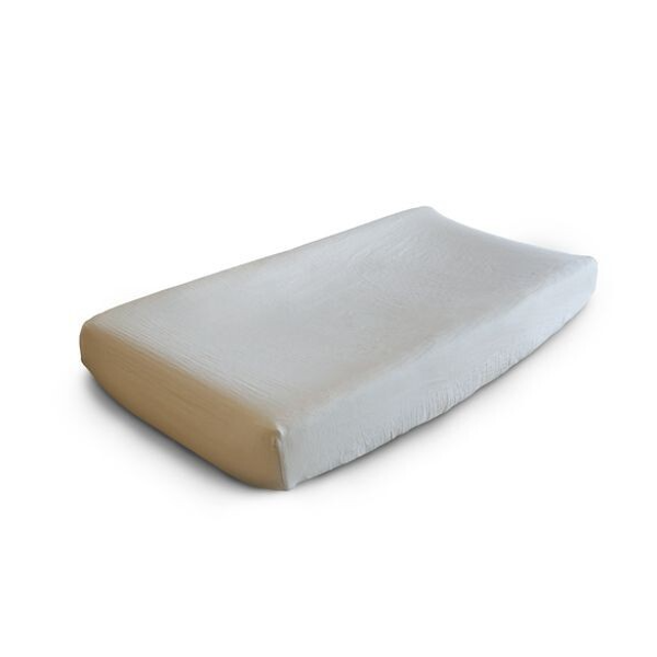 Mushie Changing Pad Cover Fog