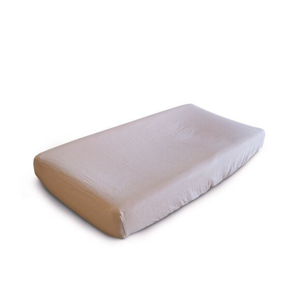 Mushie Changing Pad Cover Blush