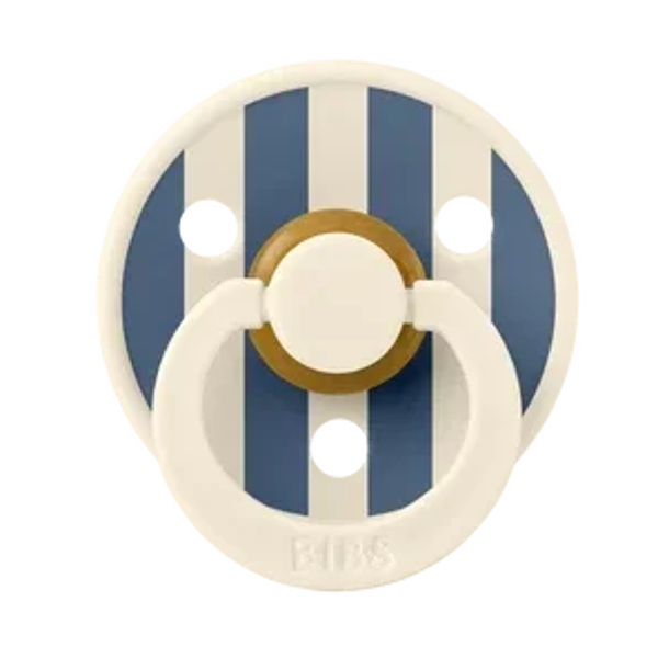 BIBS Studio Colour Block Pin Ivory Steelblue  6-18 maanden maat 2 - 1 STUK