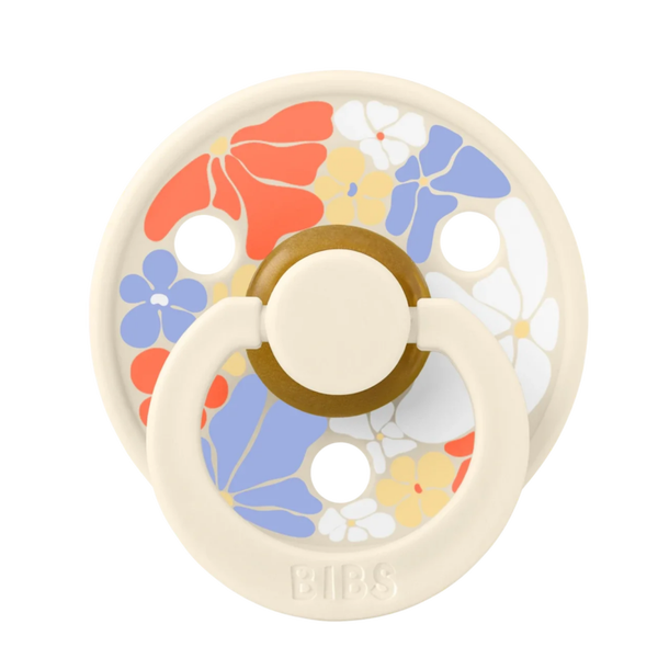 BIBS Studio Colour Block Flower Child Ivory 6-18 maanden maat 2 - 1 STUK MEGA ZOMER DEAL!