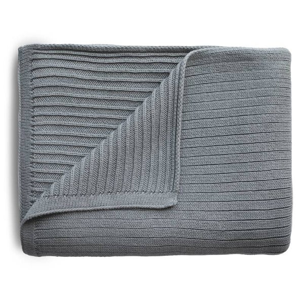 Mushie Blanket | Ribbed Gray Melange ZOMERSALE!