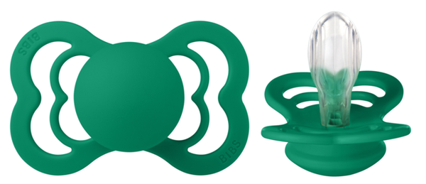 BIBS speen Supreme (siliconen) Evergreen 6-18 maanden Maat 2