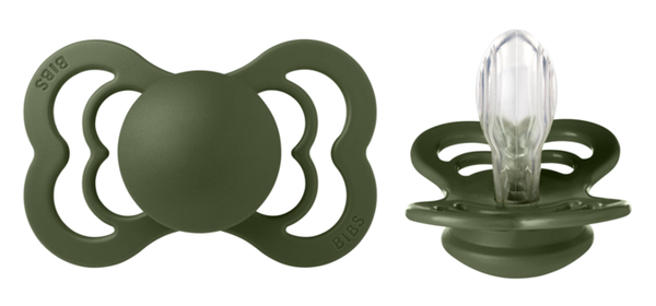 BIBS speen Supreme (siliconen) Hunter Green 6-18 maanden Maat 2