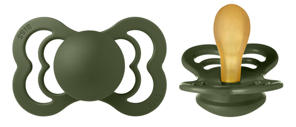 BIBS speen Supreme (natuurrubber) Hunter Green 6-18 maanden Maat 2