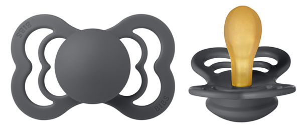 BIBS speen Supreme (natuurrubber) Iron 6-18 maanden Maat 2