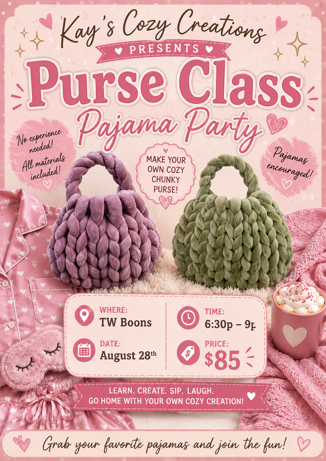 🎀Purse Class🎀 August 28th
