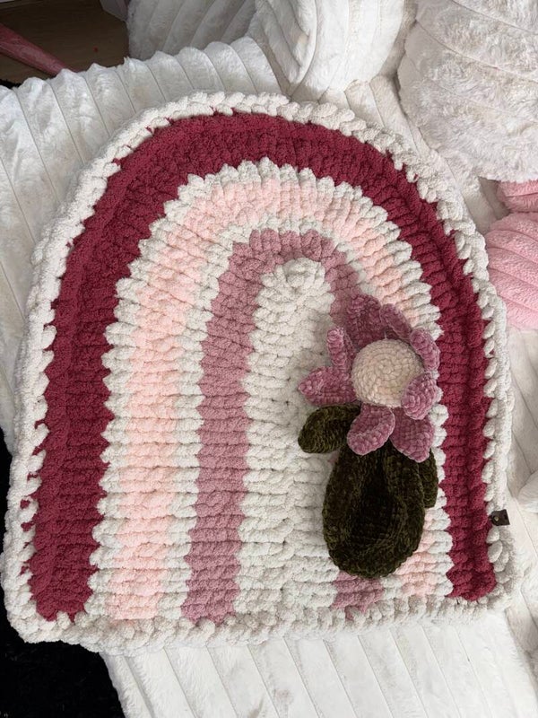 Pink Rainbow Blanket