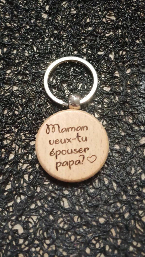 Porte clés en bois