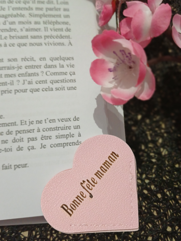 Marque page simili cuir