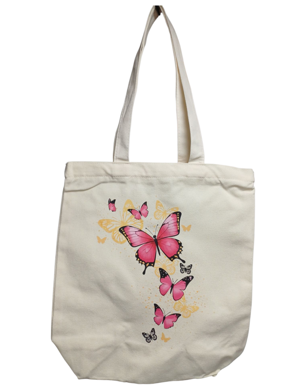 Sac papillons roses