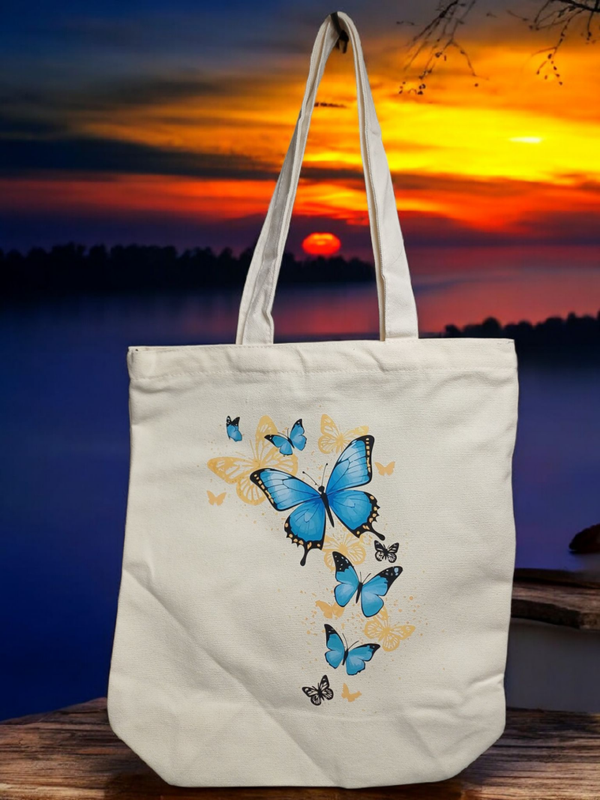 Sac papillons bleus