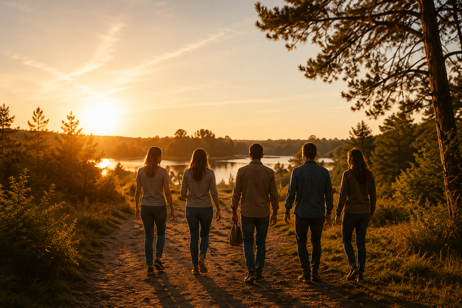 Menschen machen sich gemeinsam auf den Weg zum Wandel mit WandelZeit e.V.