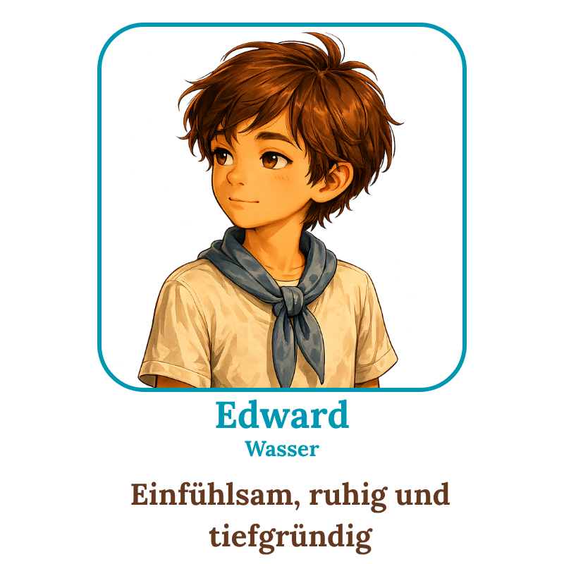 Edward – einfühlsamer Junge des Wasser-Elements.