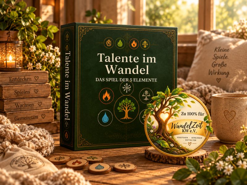 „Talente im Wandel“ – ein Familienspiel, mit dem Kinder und Erwachsene unterschiedliche Stärken entdecken, einander besser verstehen und gemeinsam spielen.
