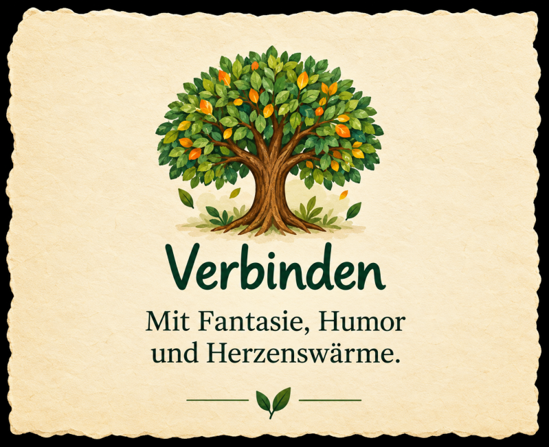 Verbinden – mit Fantasie, Humor und Herzenswärme.