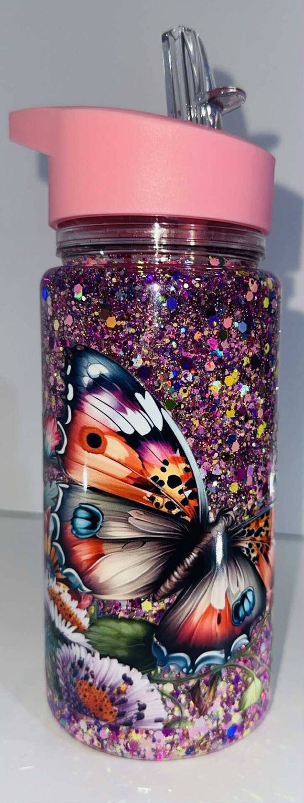 A pretty pink kids bottle