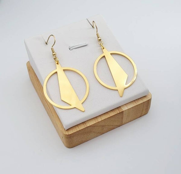 Boucles " Hélé'gantes éclair doré "