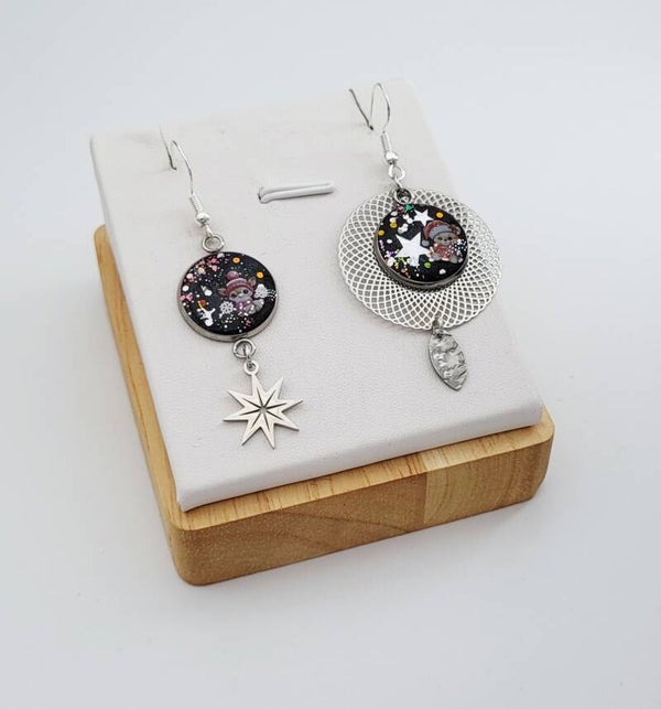 Boucles " Brunes étoilées "